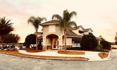 The entrance to the building at Royal St. Augustine Golf and Country Cub