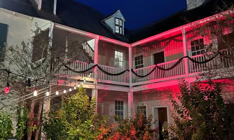 The Ximenez-Fatio House Museum lit for Women in Black