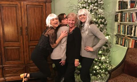 Three daughters and their mother enjoying the Holiday BnB Tour in St. Augustine