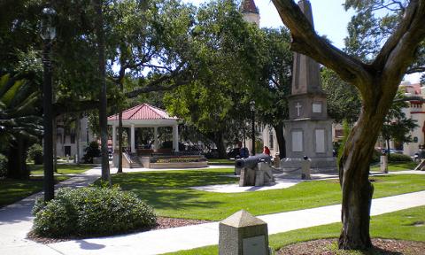 Charming and historic Plaza where the tours will be held. 