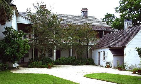 The courtyard and gardens of the Ximenez-Fatio House.