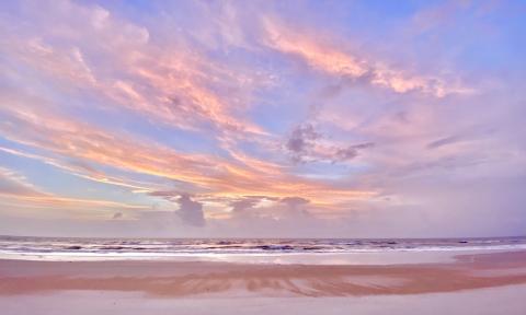 Mickler's Beach at Sunrise in St. Augustine.