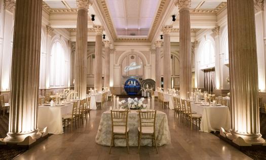 The Treasury on the Plaza arranged for a wedding reception