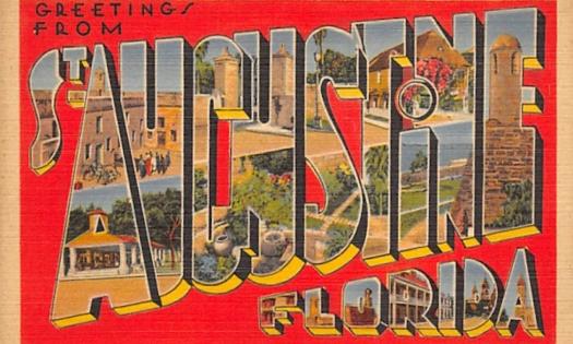 Vintage St. Augustine postcard