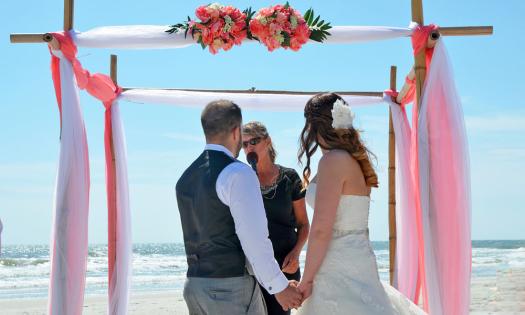 saying "i do" at the altar