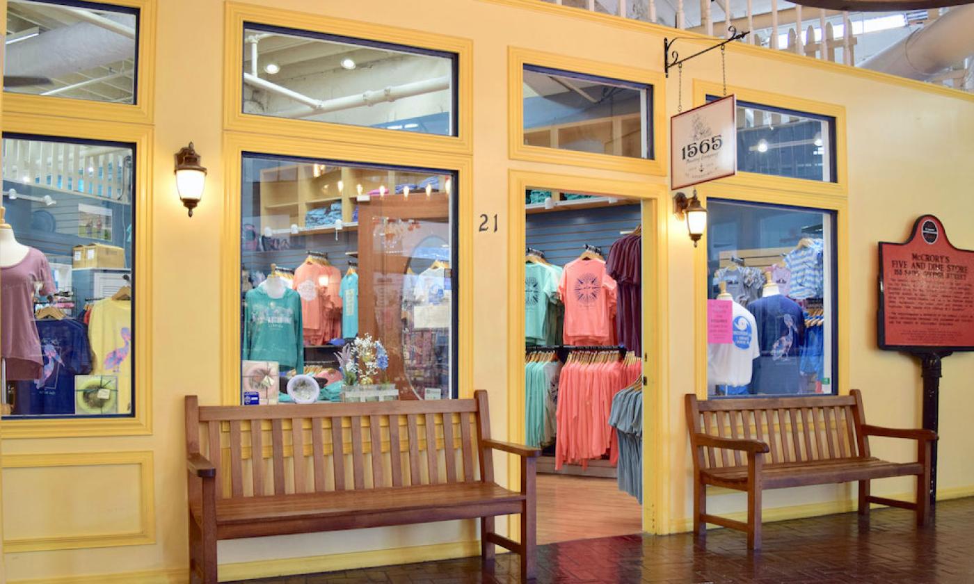 Outside of 1565 Trading Company in St. Augustine, FL