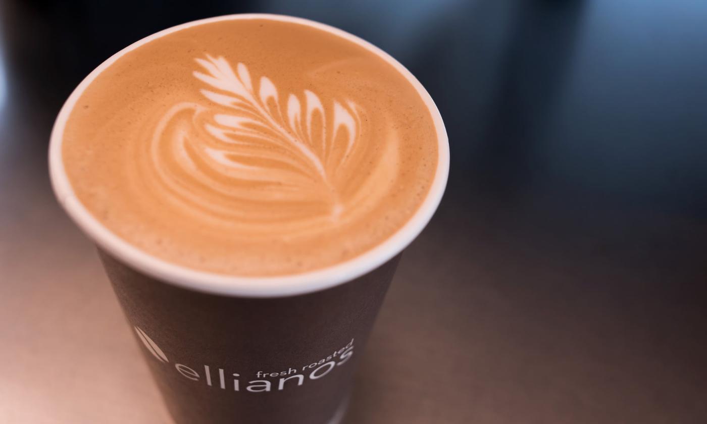 Ellianos hot coffee.