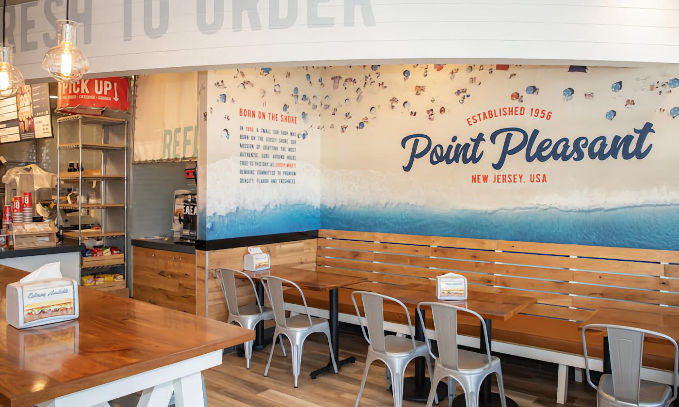 The inside view of Jersey Mike's Subs.