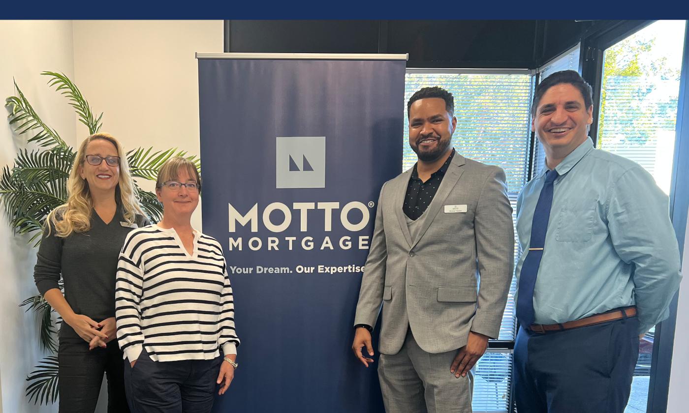 A team of four mortgage officers from Motto Mortgage Titanium in St. Johns County