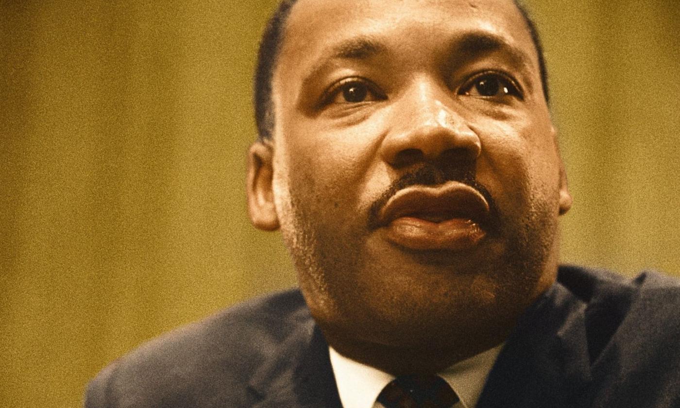Martin Luther King, Jr. poses for the camera.