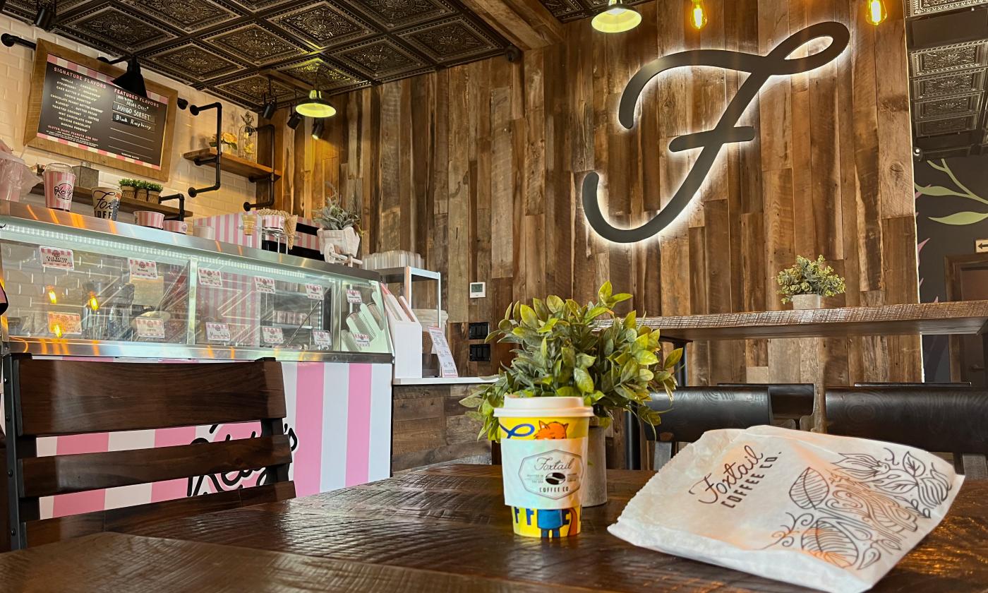 Enjoy baked goods and coffee specalties at Foxtail Coffee Co in St Auigustine, FL