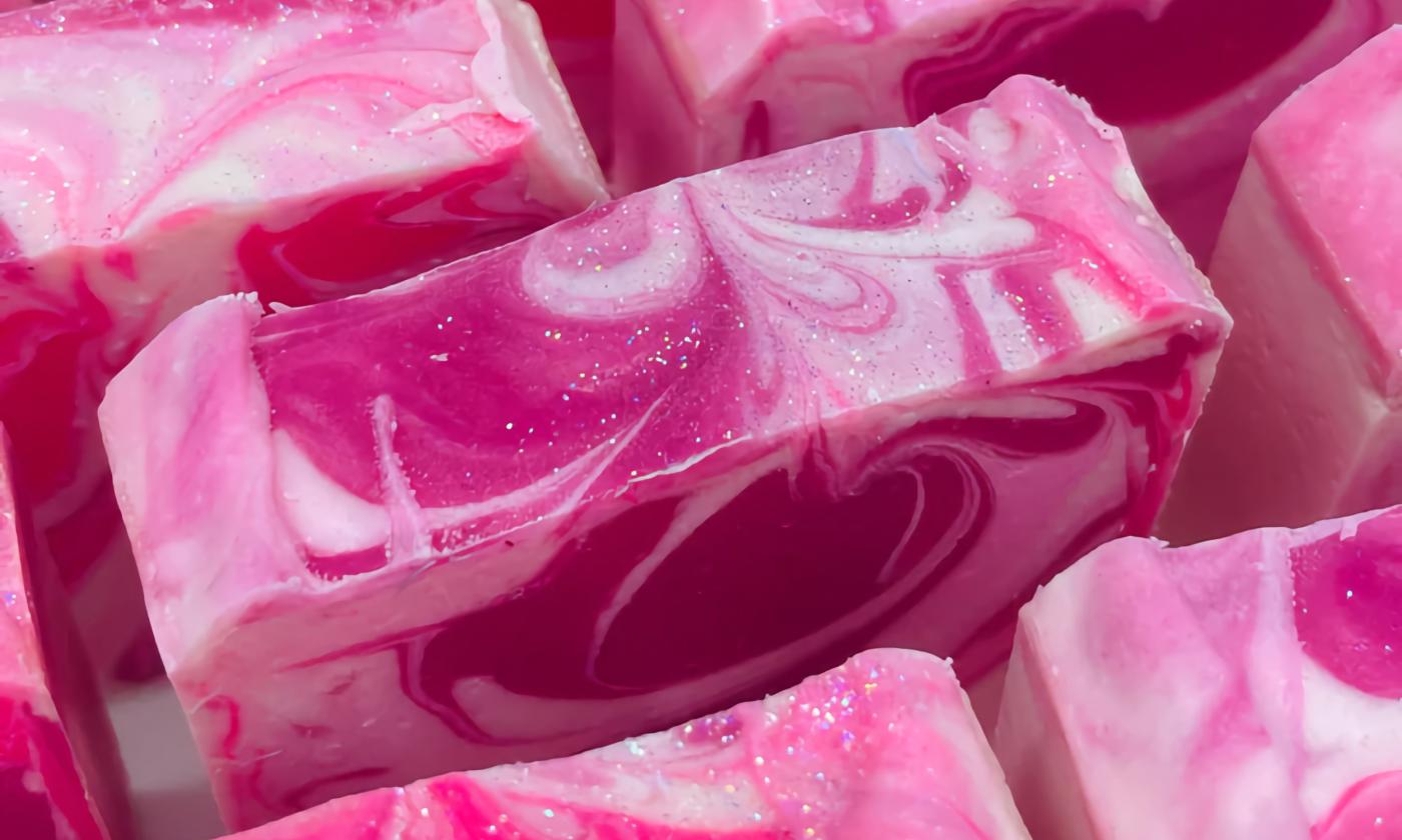 Handmade soap from Antoinette's Bathhouse in St. Augustine - Magenta Magic!