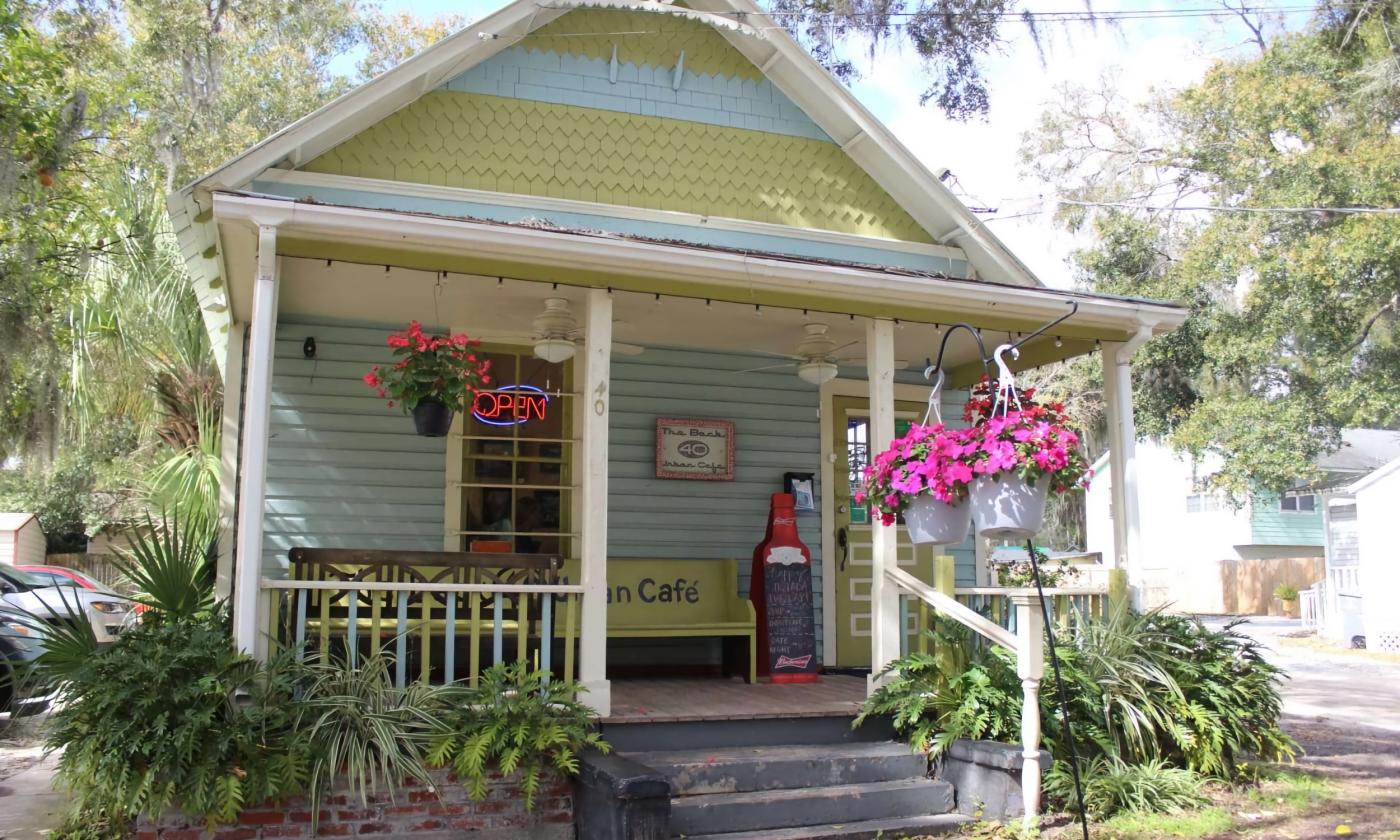 Exterior of Back 40 Urban Cafe