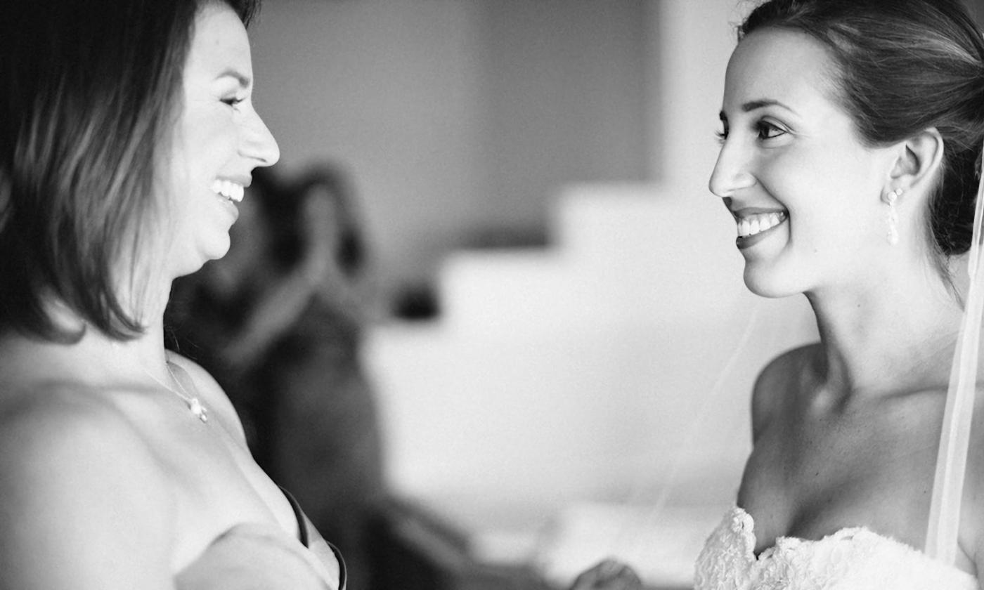 Bride shares a joyful, candid moment