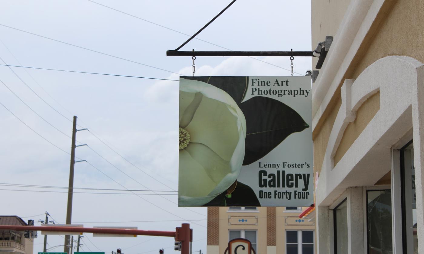 The sign for Gallery One Forty Four on King Street