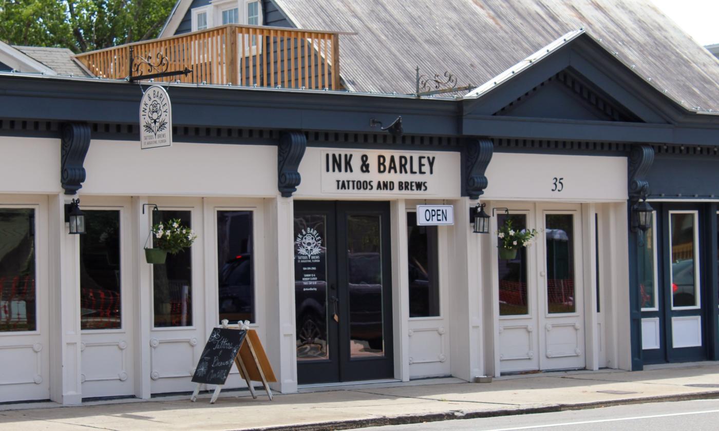Ink & Barley Tattoos and Brews is located on San Marco Ave. in St. Augustine