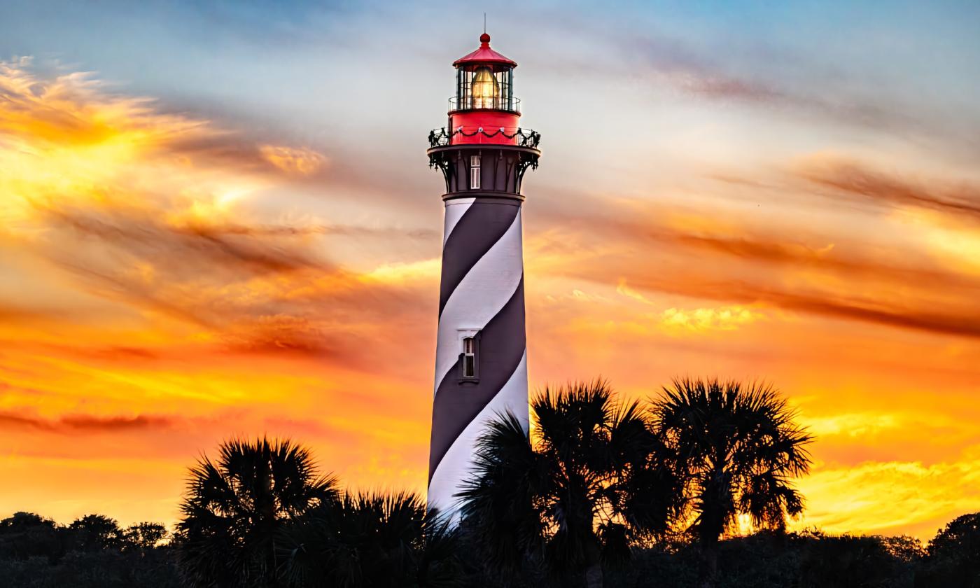 The St. Augustine Lighthouse during the Chirstmas Season