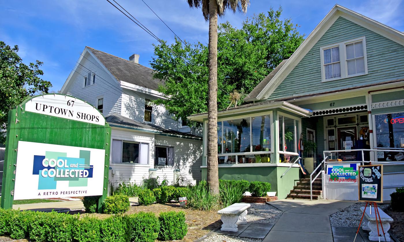 The front of the Cool and Collected shop building