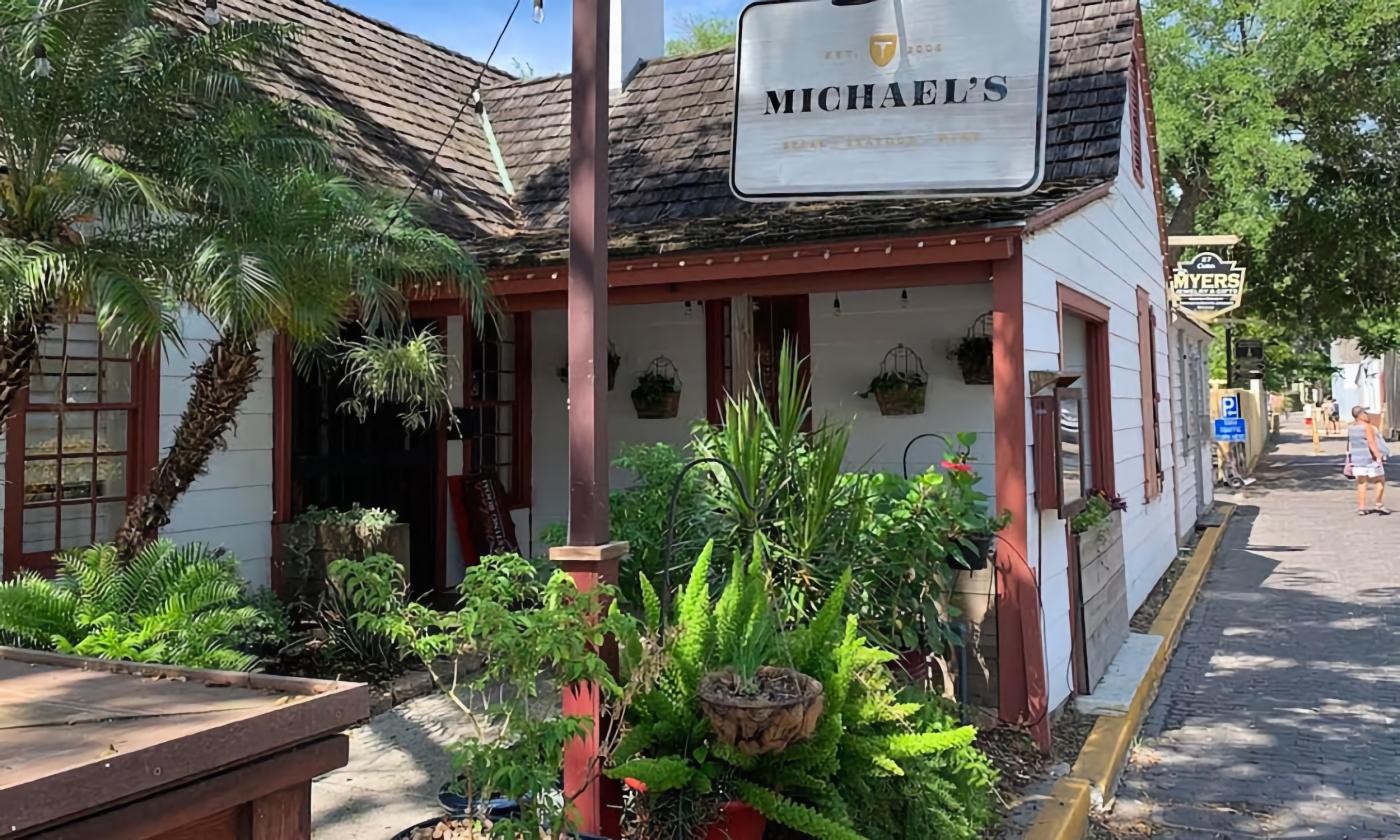 The exterior of Michael's on Cuna Street