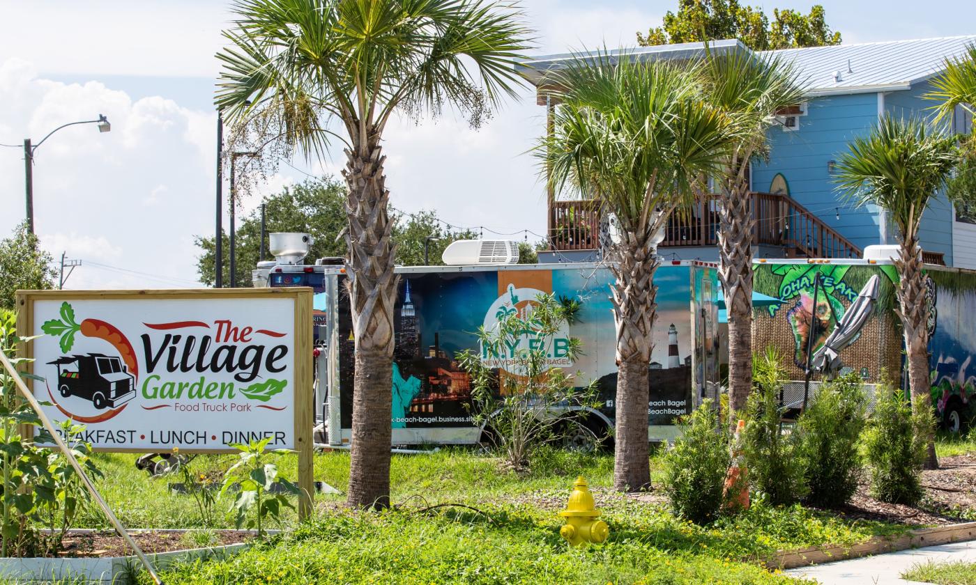 The Village Garden Food Truck Park on Anastasia Island