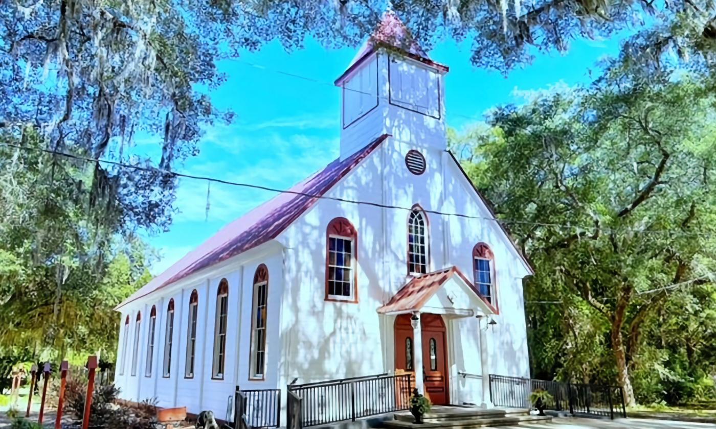 The exterior of the St. Ambrose Catholic Church
