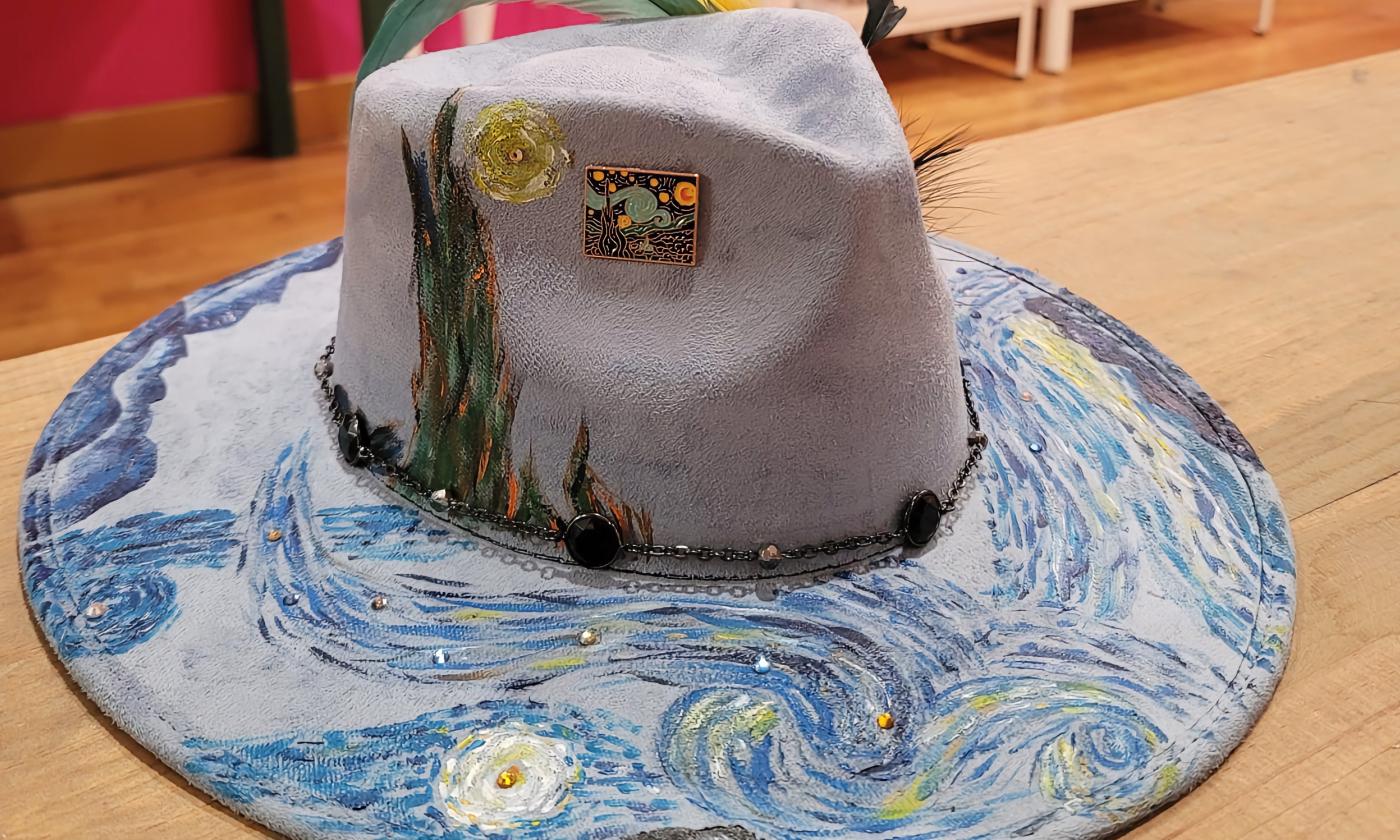 A Vincent van Gogh inspired hat