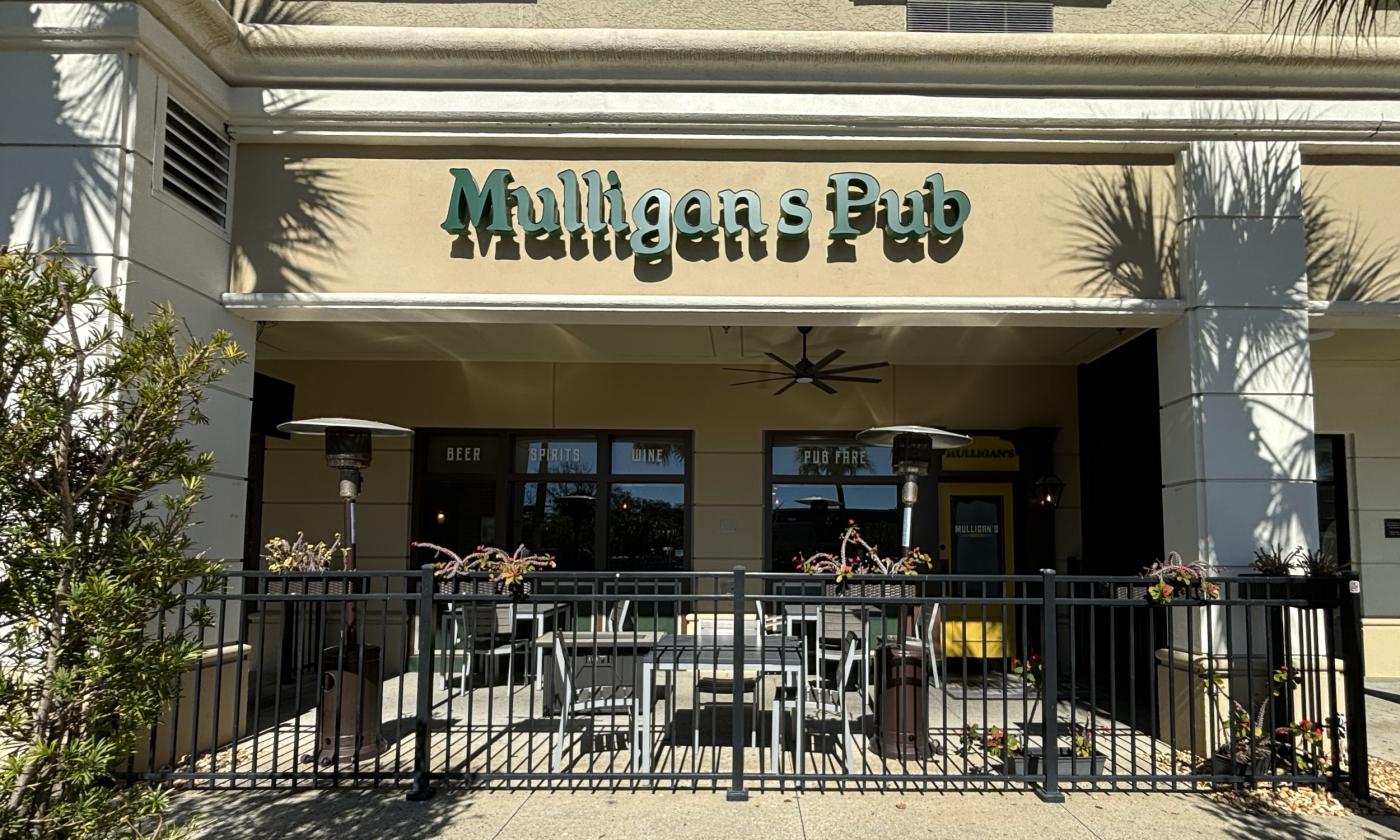 The exterior of Mulligan's Pub