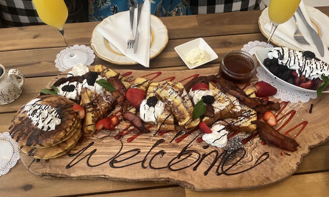 A brunch board served on one of the Feast of St. Augustine food outings