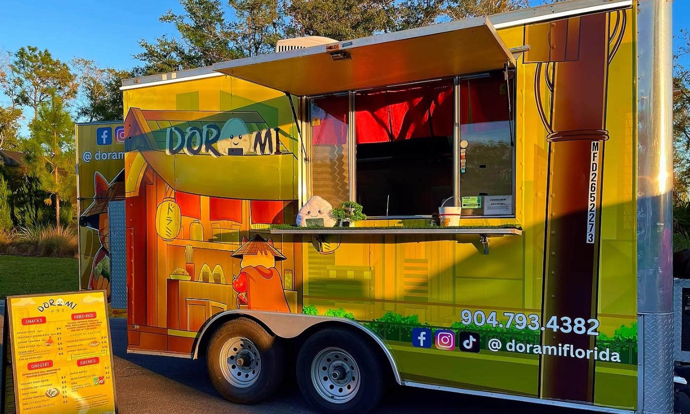 The exterior of the Dorami food truck