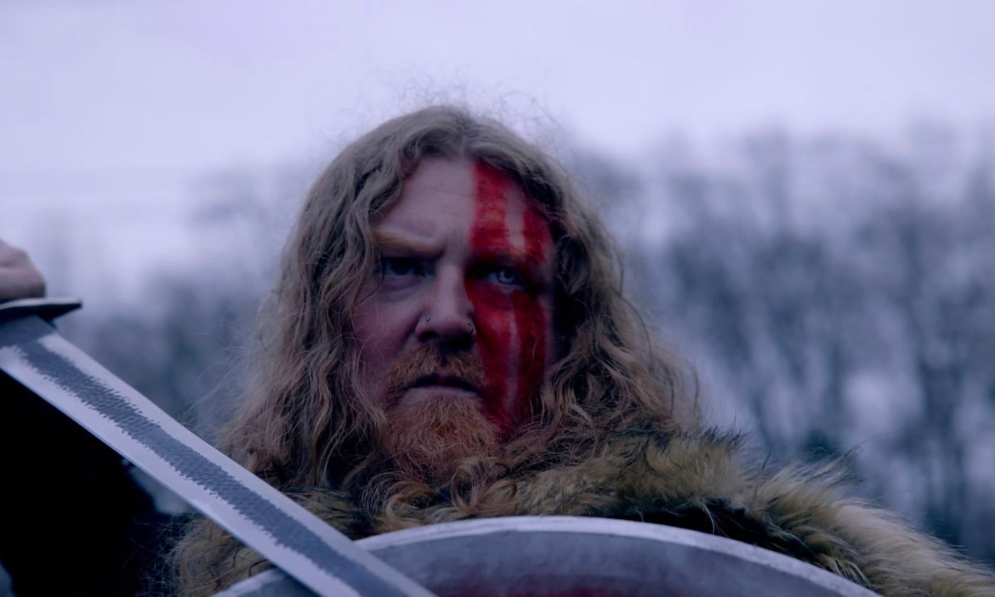 Zeb Croom from SKOGARMAOR with sword and shield