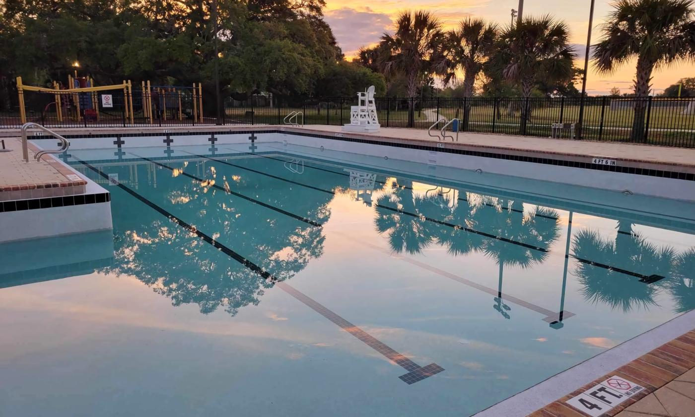 The pool at the Willie Galimore Recreation Center