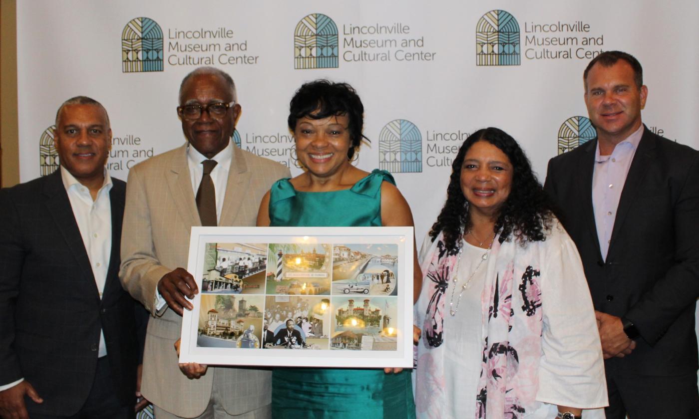 Five members of the community at the Juneteenth Heritage Luncheon