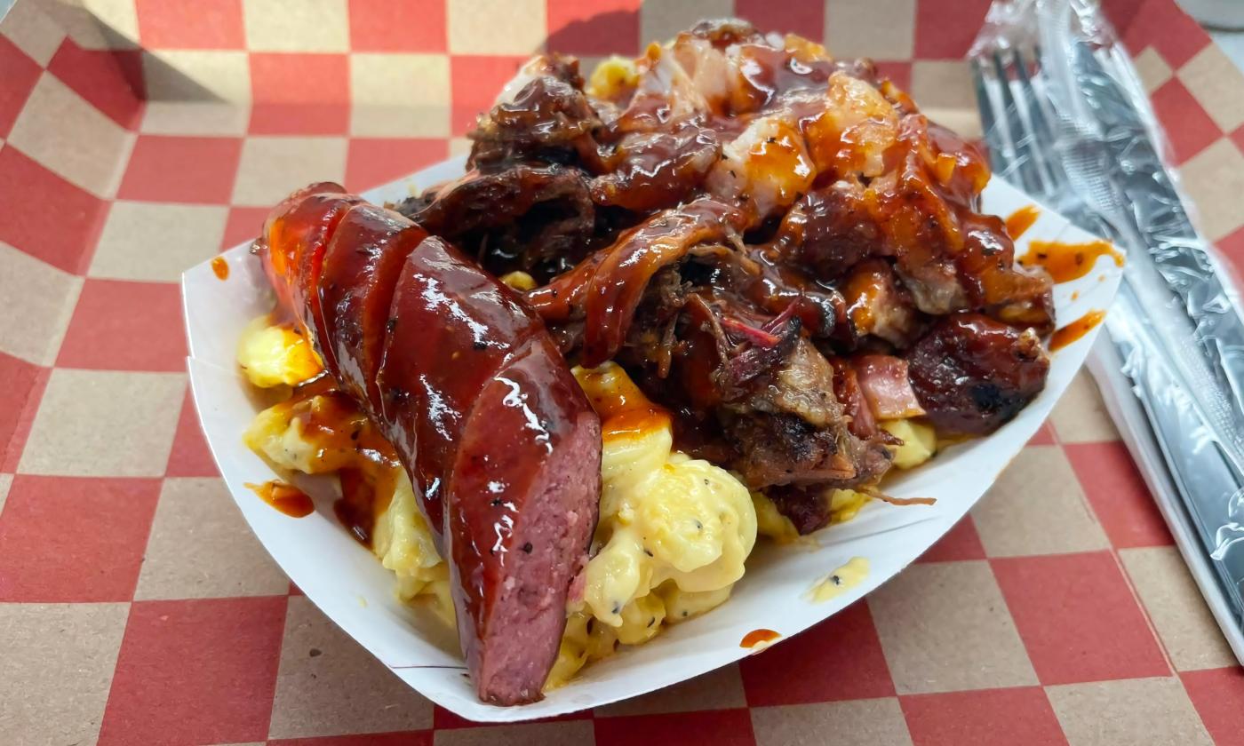 A platter with every and side from the menu