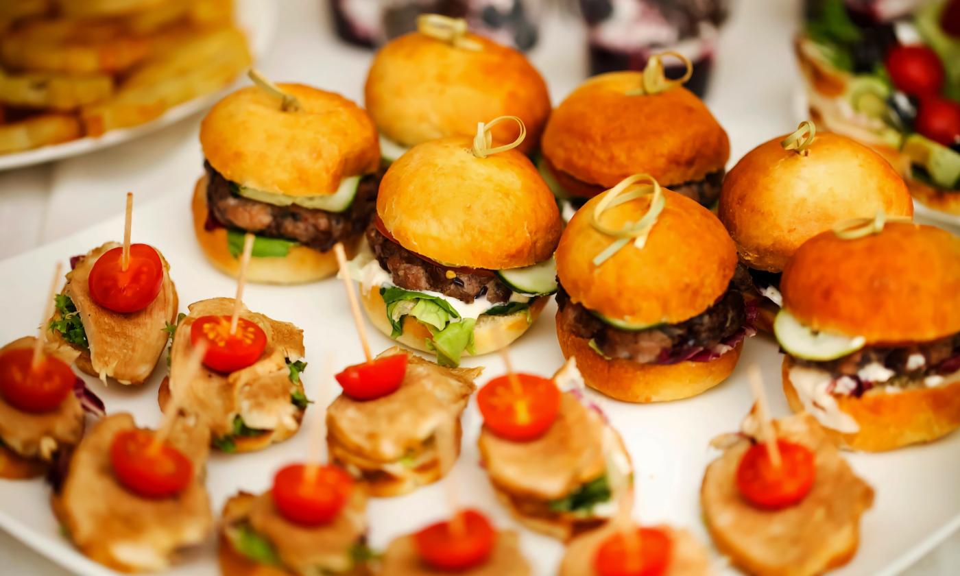 Finger foods displayed at an event