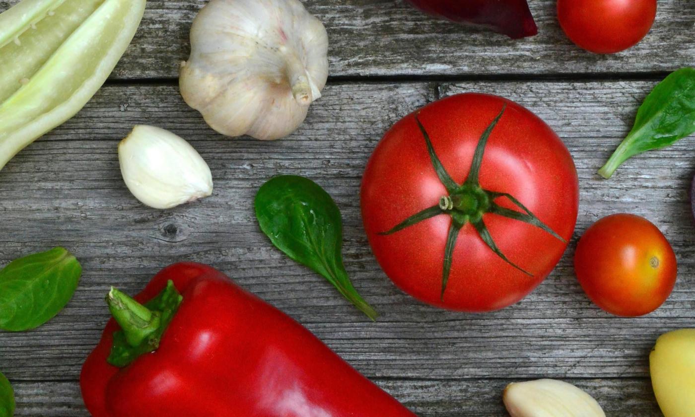Fresh vegetables and chili peppers ready to become chili
