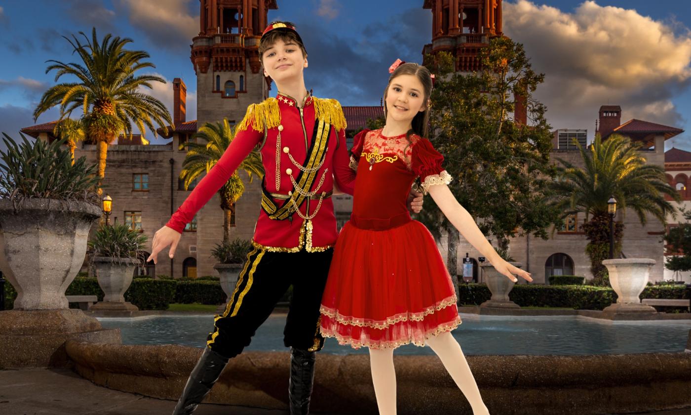 Clara and the Nutcracker Prince posing