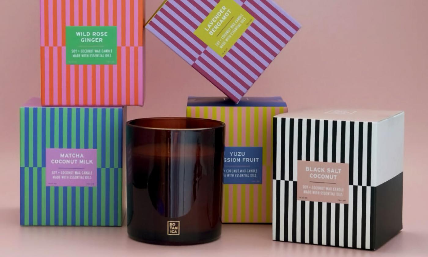 A variety of Botanica candles