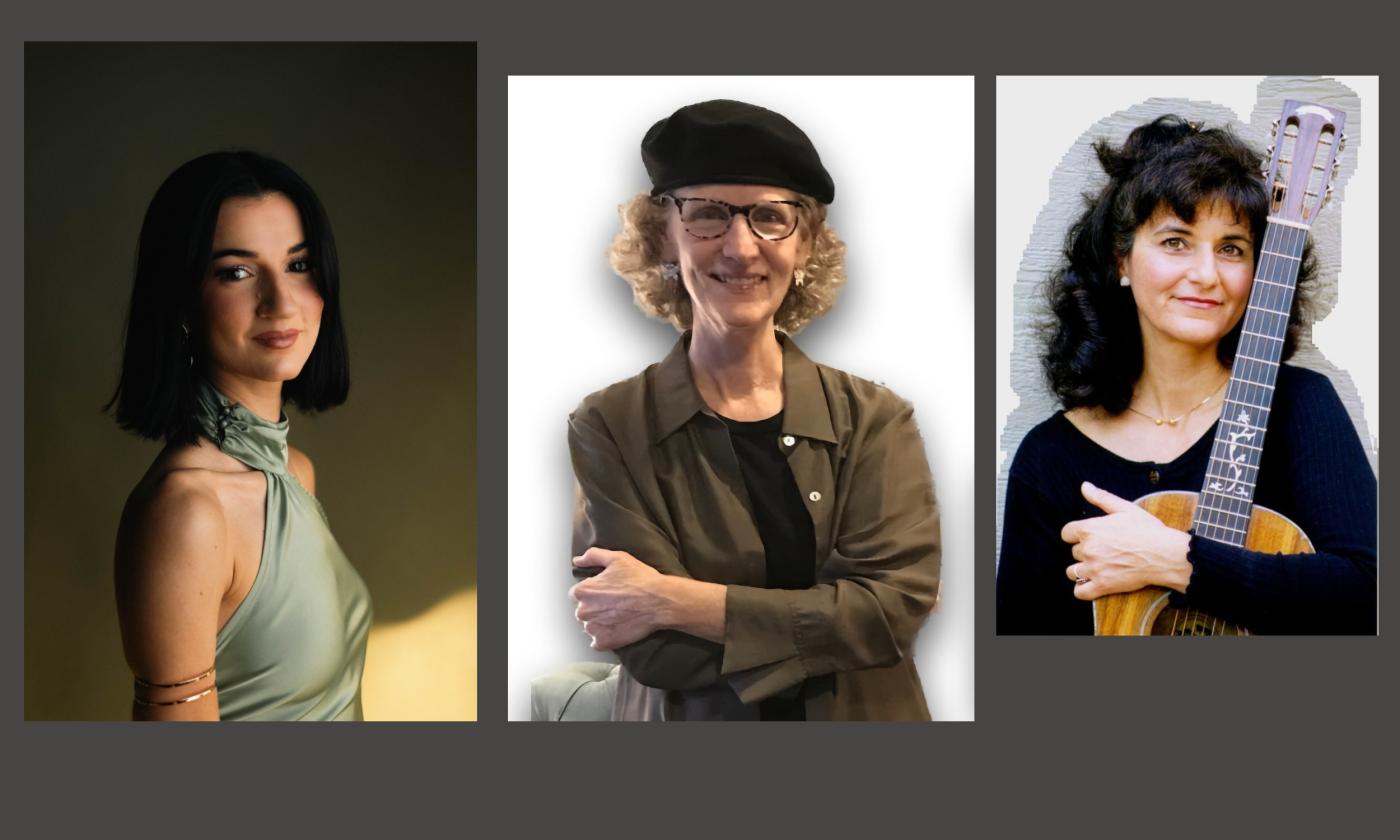 Three women musicans individually