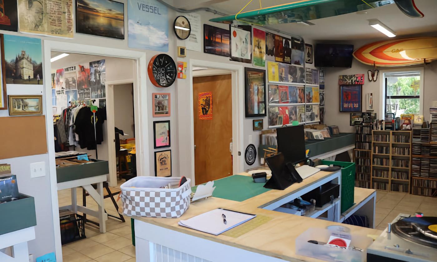 The counter and shopping area