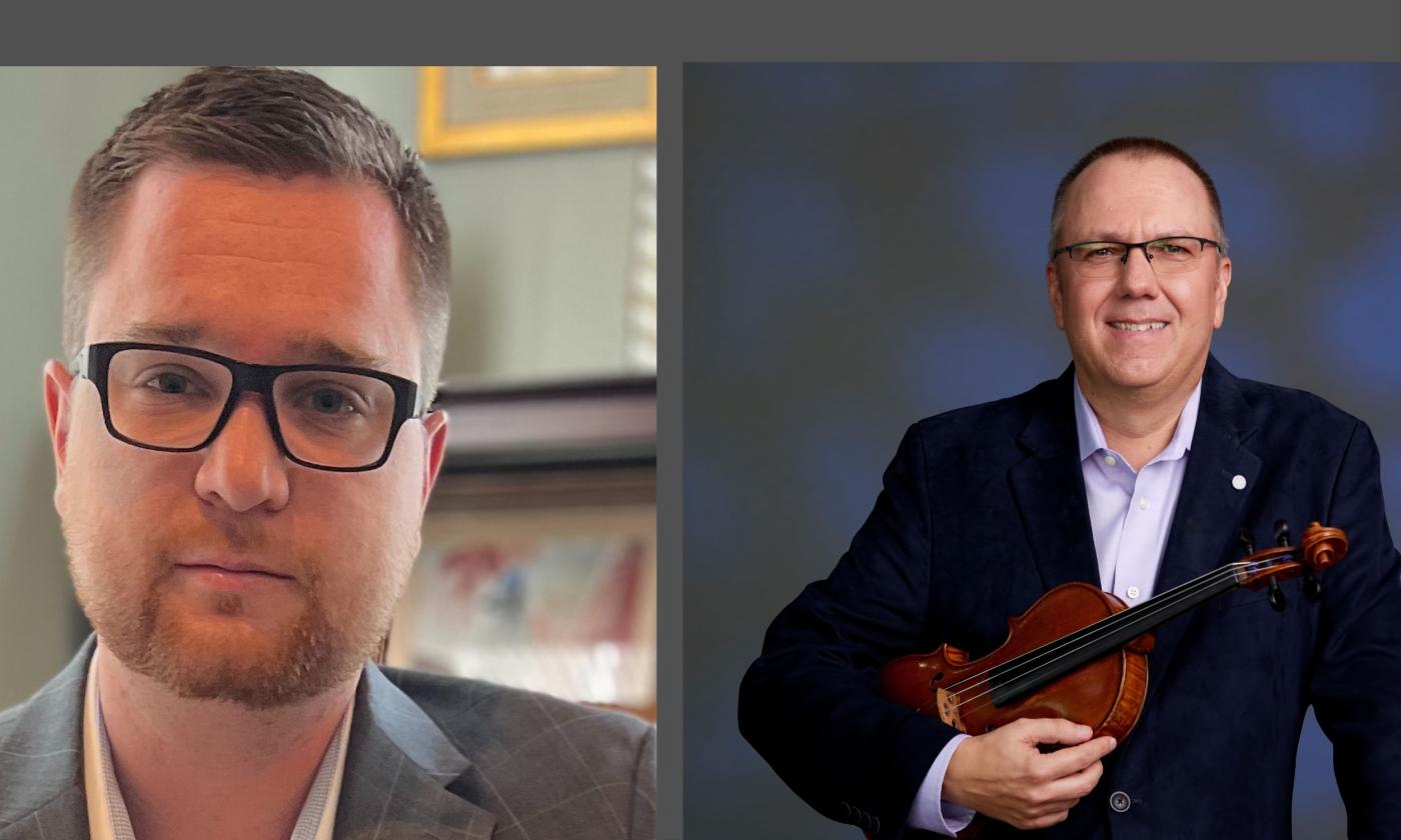 Alex Cooper and Piotr Szewczyk in separate photos