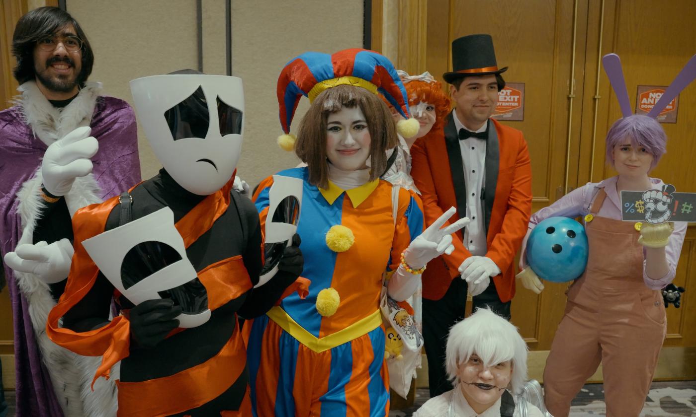 A group of cosplay attendees at the 2025 Ancient City Con