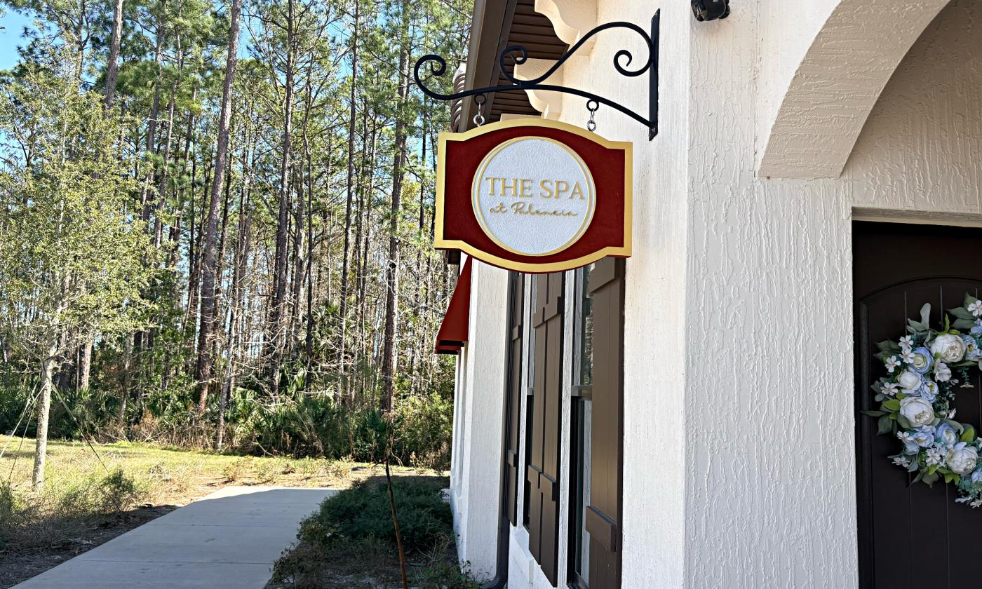 The exterior and entrance for the Spa at Palencia