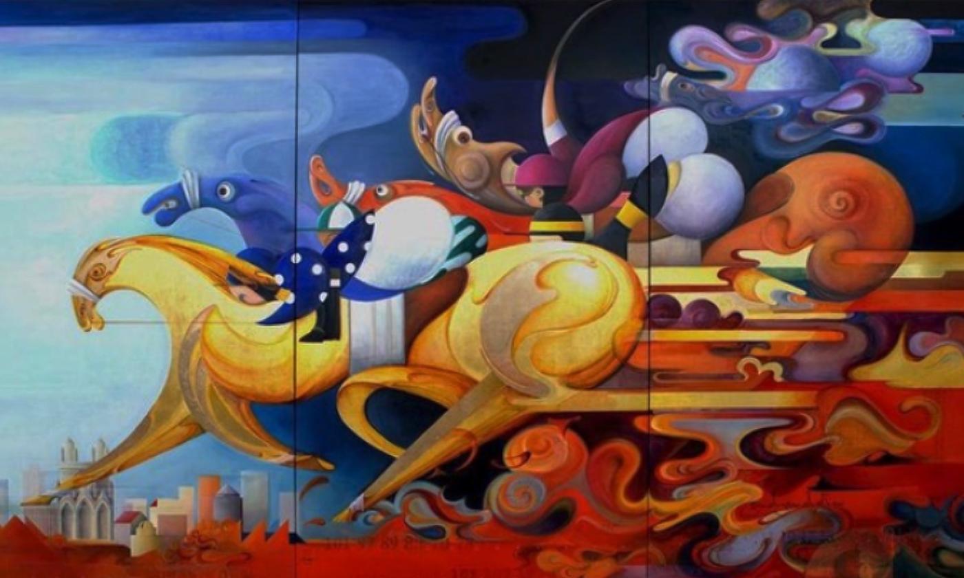 A piece of artwork from Susanne Schuenke's collection, "Entanglements"