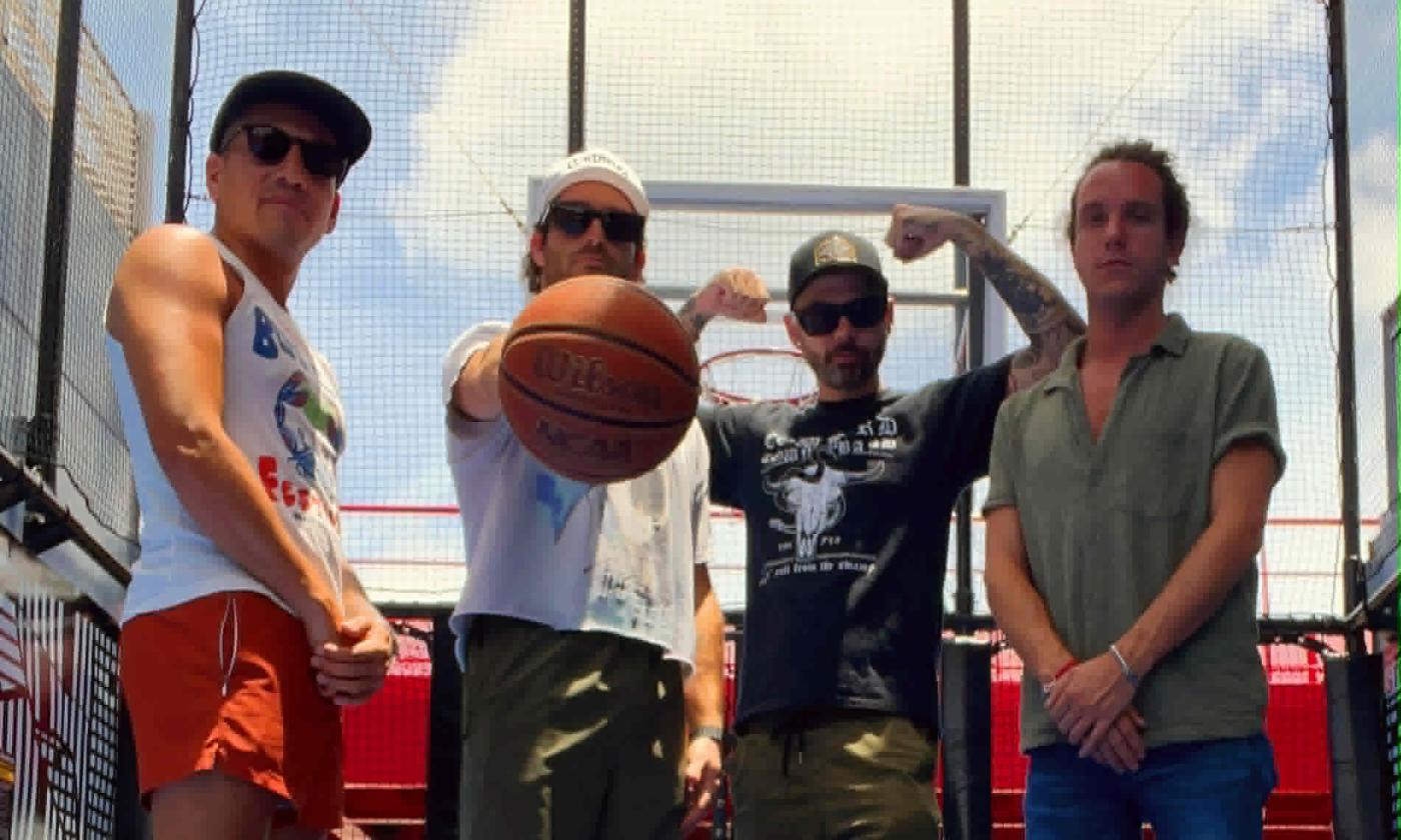 The band A/C Power Unit taking a break from performing on a cruise ship