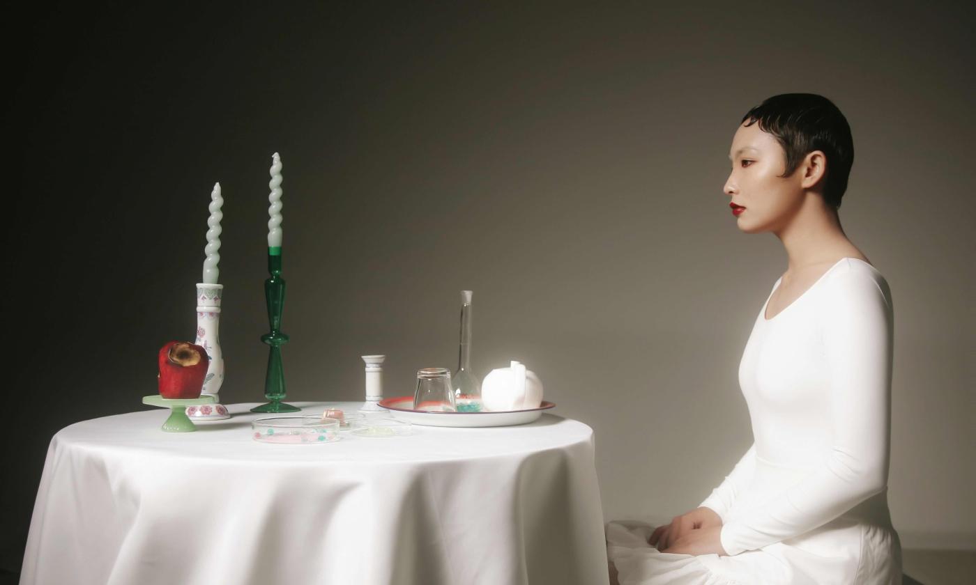 Lixin Wang's "Today I had a meeting with apple 2C stone and matsutake."