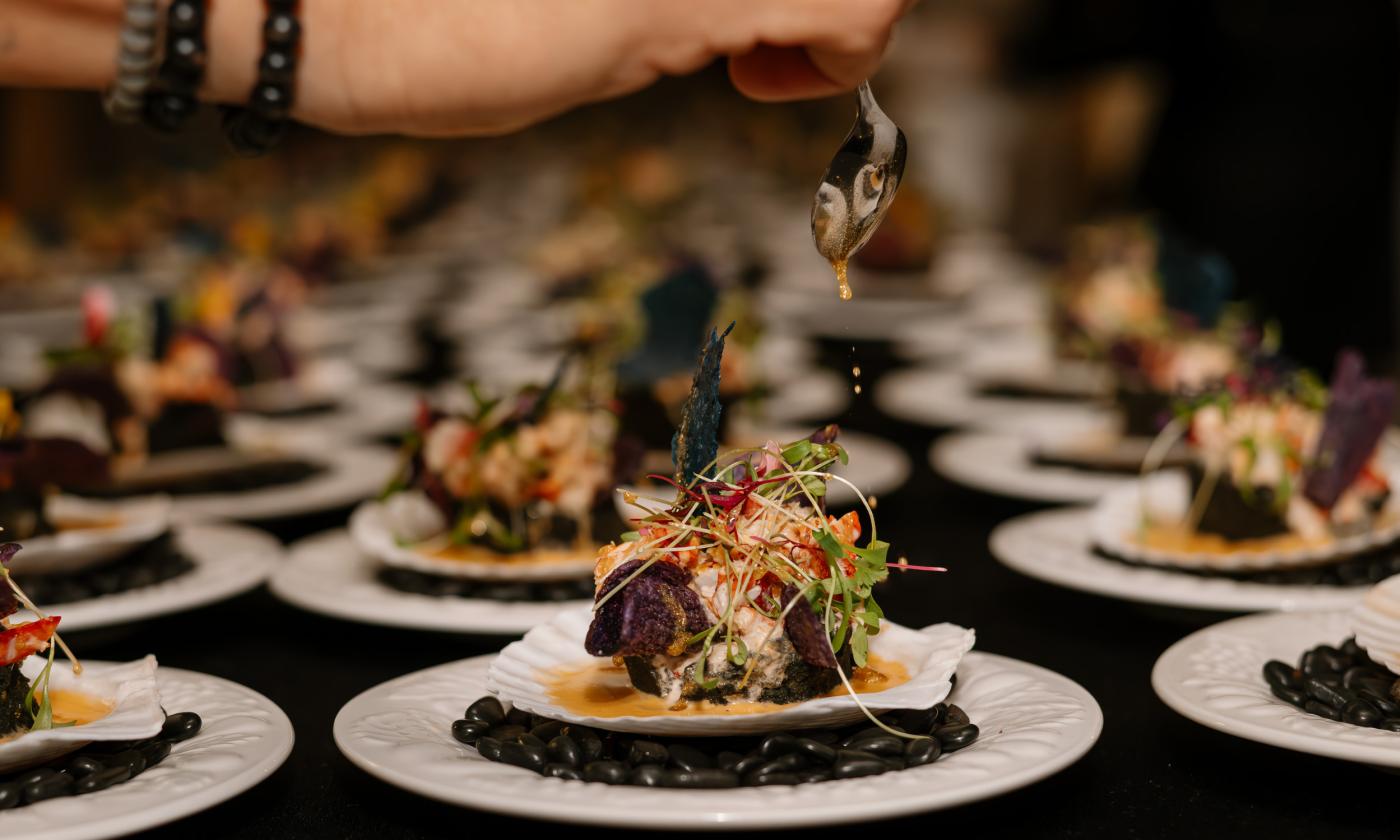 Foods created for a special meal in St. Augustine