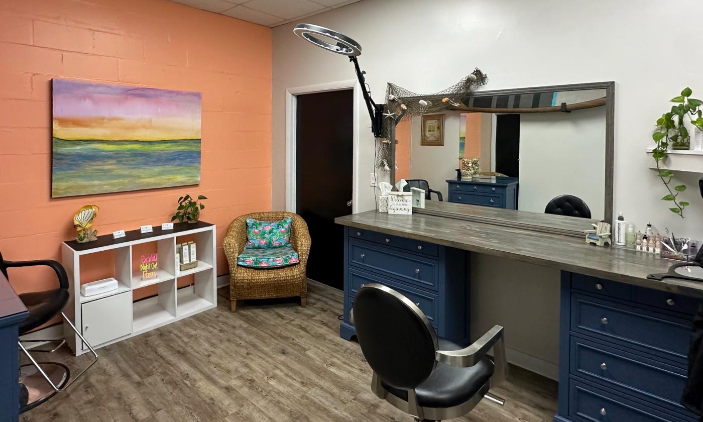 A separate service room at Waves Salon & Spa