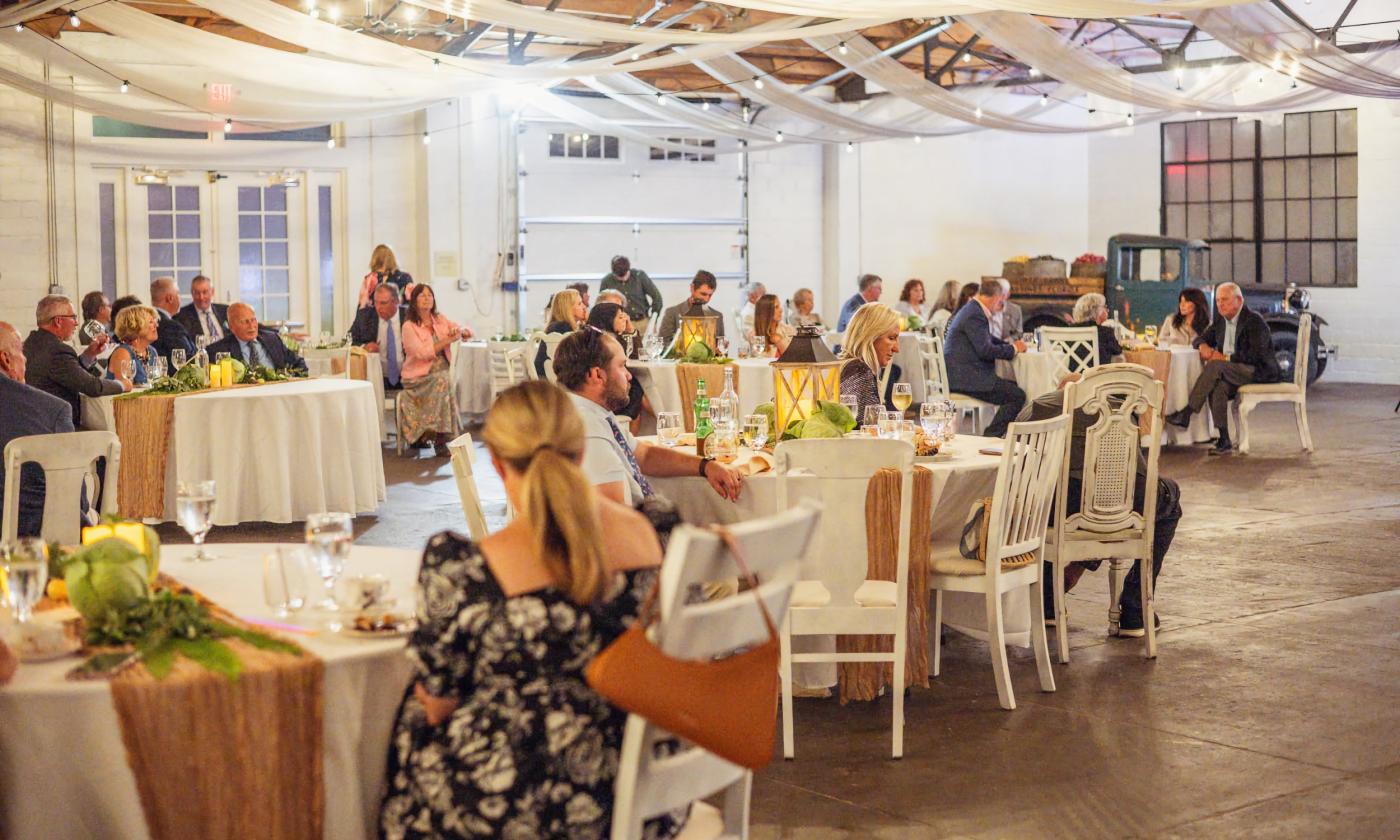 People dining inside The Venue