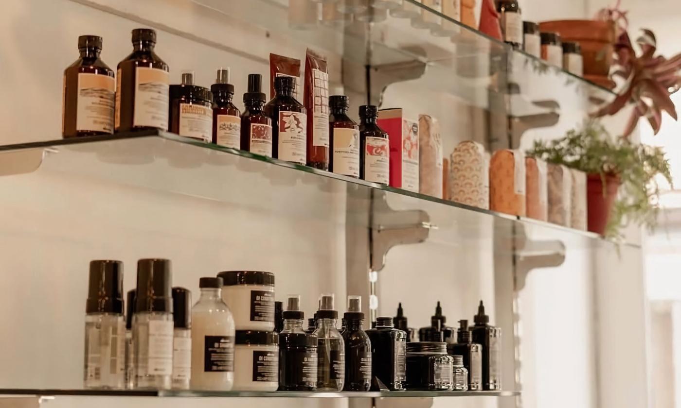Hair products presented at Philosophie Salon
