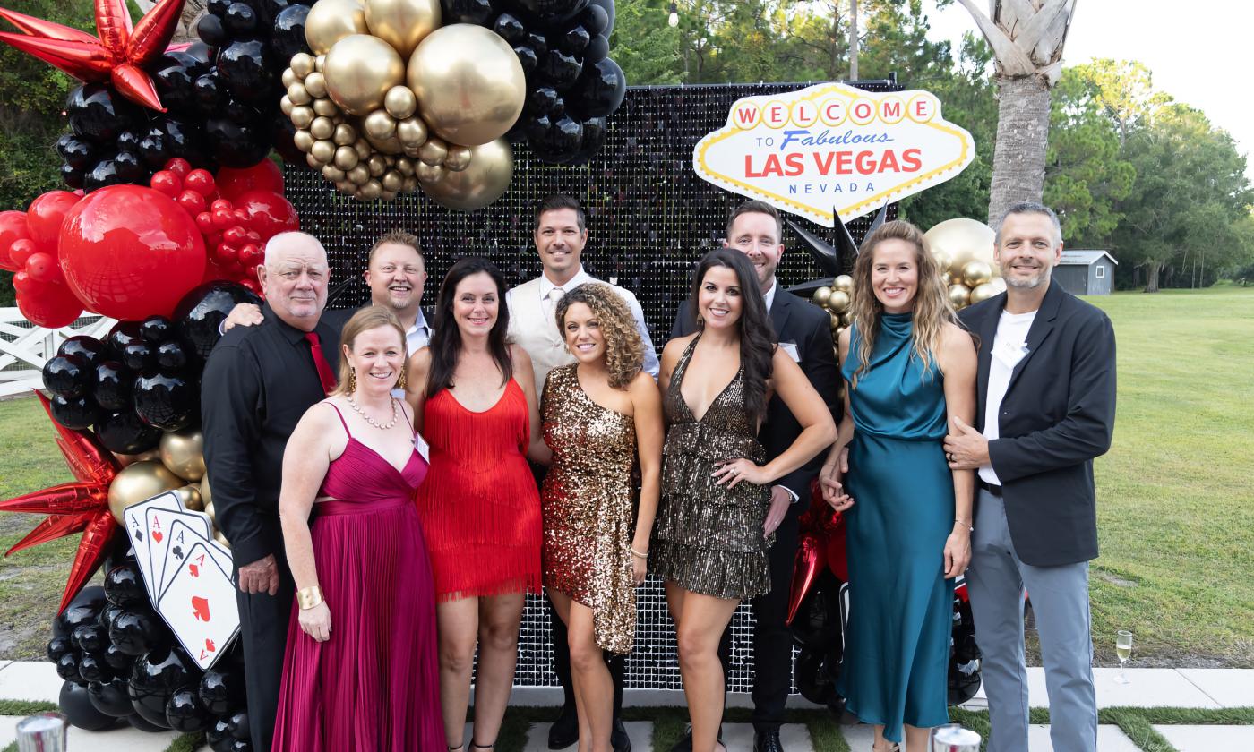 A group of guests at the LEAD fundraiser 